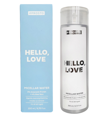 Мицеллярная вода для снятия макияжа HELLO, LOVE