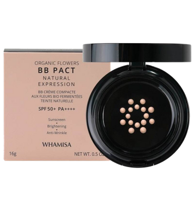 Тональный BB-крем в кушоне с ферментами органических цветов SPF50+/PA++++