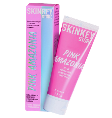 Маска глиняная очищающая для лица Pink Amazonia