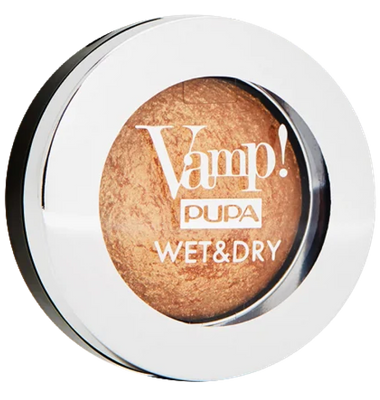 Запеченные тени с сияющим финишем Vamp! Wet&Dry (101)