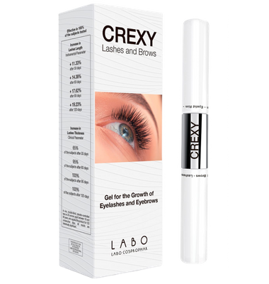 Гель для стимуляции роста ресниц и бровей Labo Crexy Lashes and Brows ...