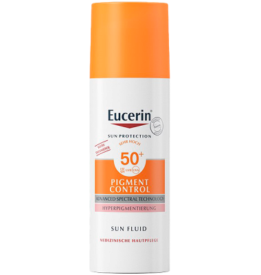 Солнцезащитный флюид eucerin против пигментации spf 50