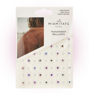Кристаллы на клейком слое Transparent Brilliants