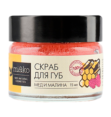 Скраб для губ «Мед и малина»