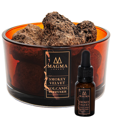 Аромадиффузор Volcanic Lava Rock Diffuser Smokey Velvet Scent