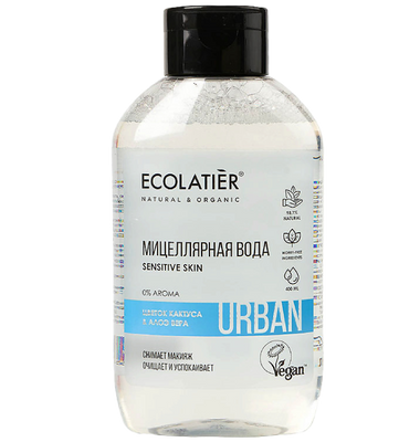 Мицеллярная вода для снятия макияжа для чувствительной кожи цветок кактуса & алоэ вера